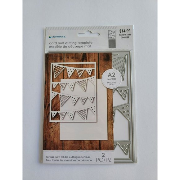 Momenta Cutting Template/ Card Mat , Pennants - Picture 2 of 3